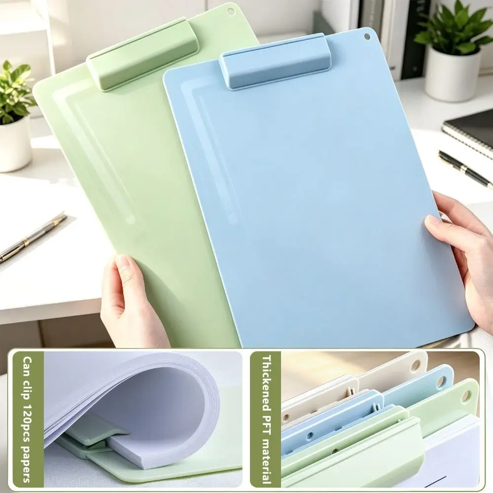 

Durable PP A4 Clipboard Dual-Use Rotatable File Folder Portable Document Holder School Office