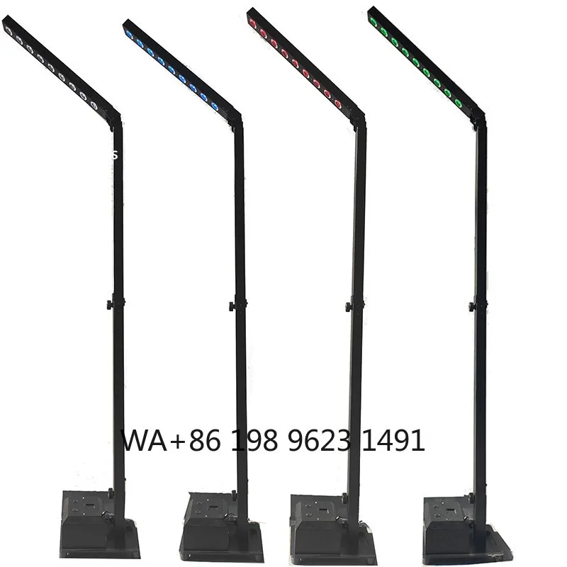 9x10W RGBWA+UV Battery High Mast Bar Light DMX WiFi Wireless Stage Light Wedding Disco Banquet Party