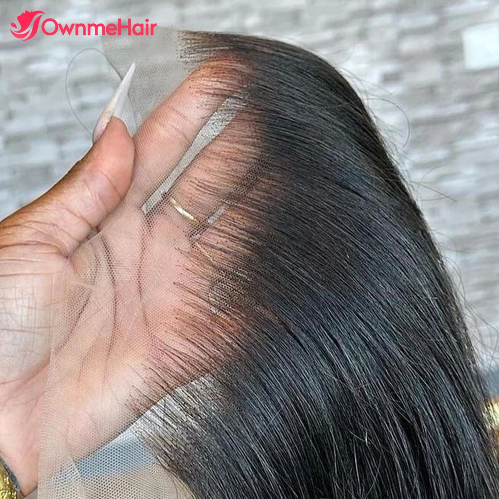 Ear to Ear 13x6 Transparent Lace Frontal Only Brazilian Remy Hair Bone Straight 4x4 5x5 13x4 Lace Frontal Closure Pre Plucked