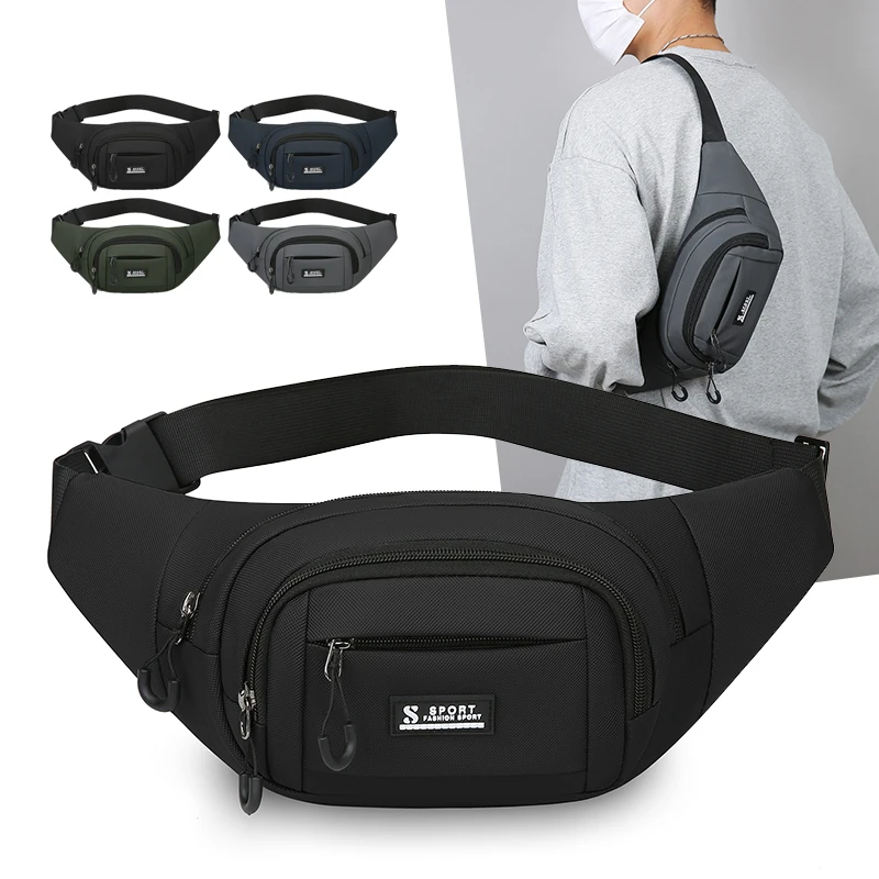 Unisex Mobile Waist Bag Large Capacity Water Resistant Multifunctional Durable Construction Site Work Belt Bag