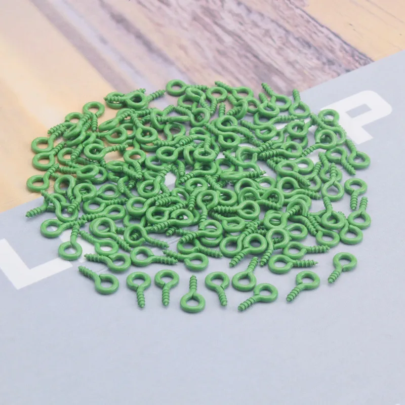 50-300Pcs Small Tiny Mini Eye Pins Eyepins Hooks Eyelets Screw Threaded Clasps Needle Jewelry Findings DIY Handmade Accessories
