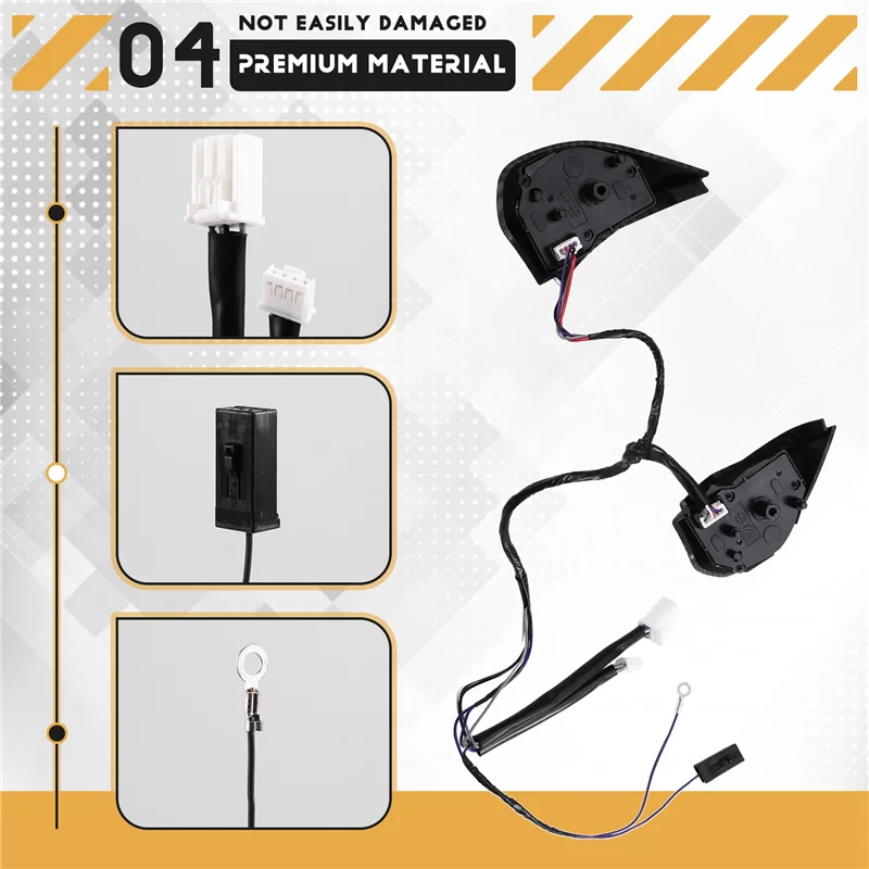 

【Price Drop !!】 Car Steering Wheel Button Cruise Control Button Sound Adjustment Button Formitsubishi ASX Pajero Outlander L200