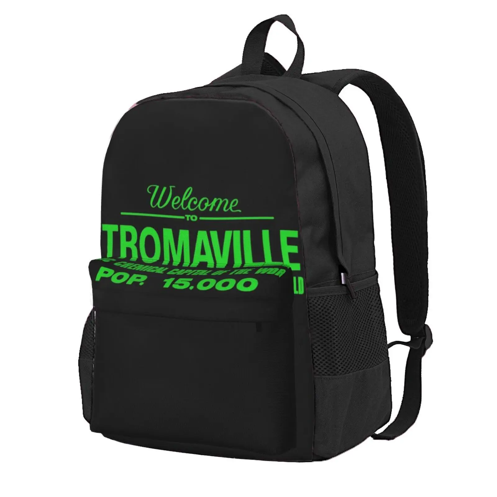 Welcome To Tromaville Hot Sale Schoolbag Backpack Fashion Bags Tromaville Lloyd Kaufman Toxic Avenger Sgt Kabukiman Class Of