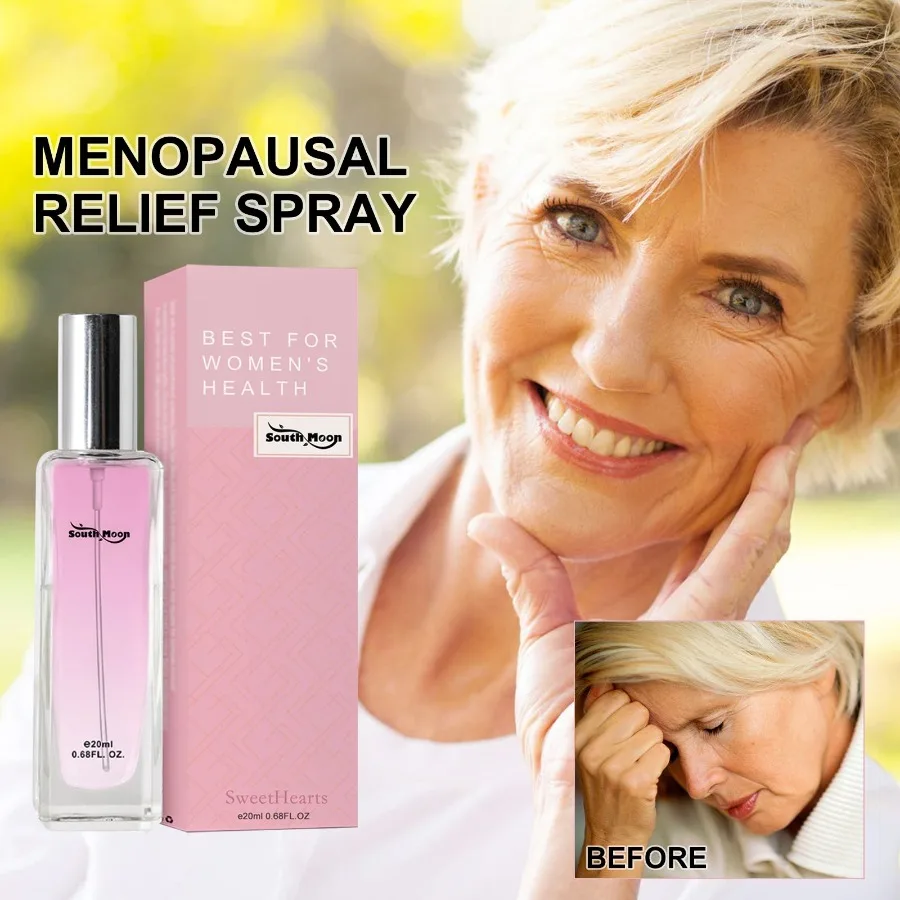 

South Moon Menopausal Relief Spray Regulate Mood To Reduce Female Menopause Physical And Mental Fatigue Spray