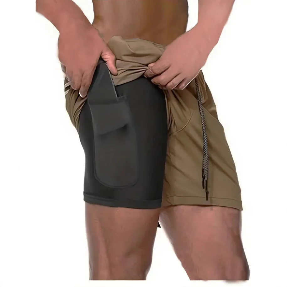 2026 New Fashion Summer Women's Casual Trendy Slim Sports Shorts Breathable Knee Length Quick Drying Running Shorts Male Clothes