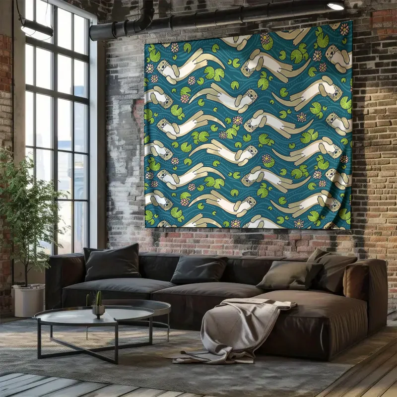 المحيط قضاعة نسيج الجدار الشنق طبيعة الغابات الحيوان ديكور المنزل غرفة النوم الجمالية النوم جدار الفن هدية #5