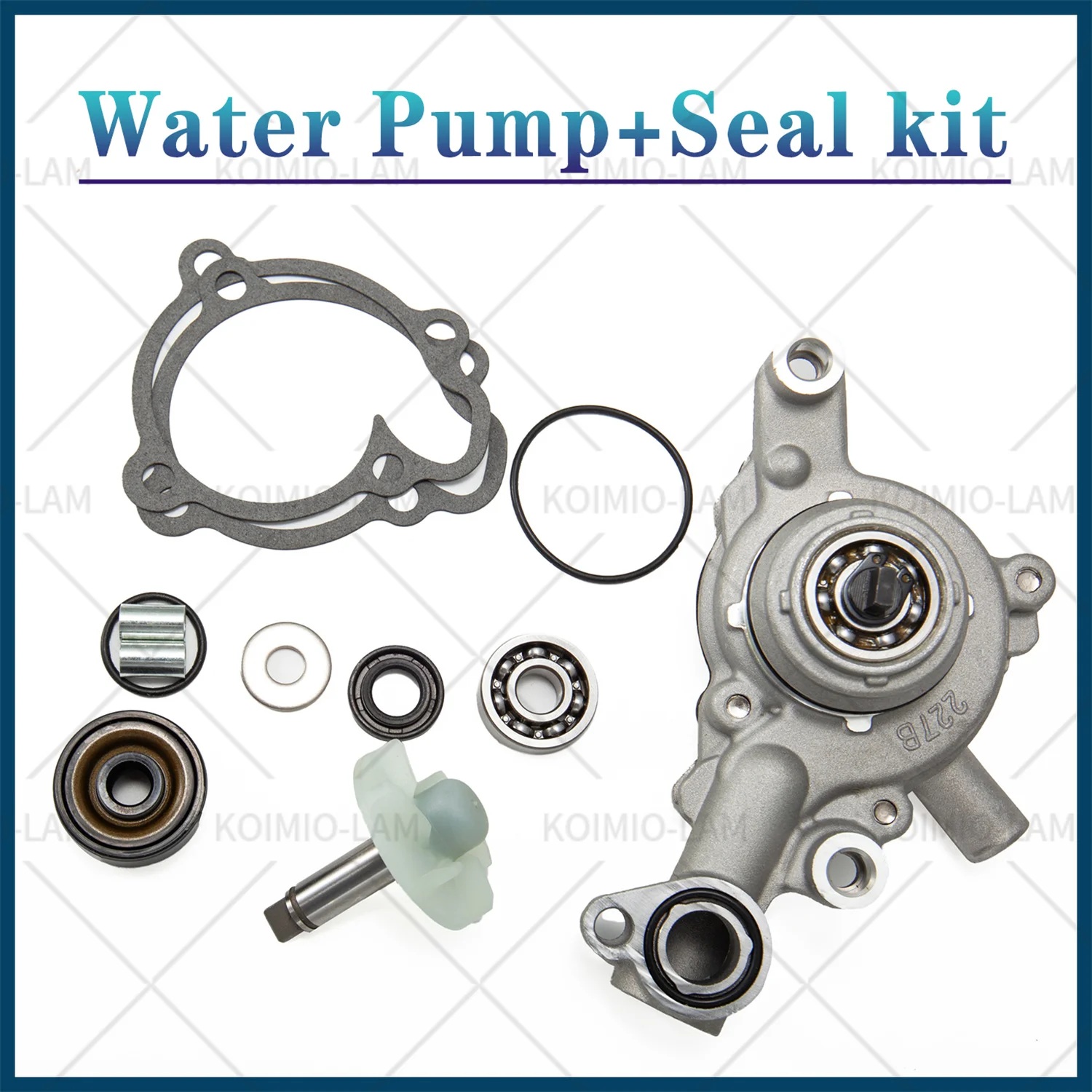 

Fit for Yamaha NMAX125 NMAX150 TRICITY125 TRICITY155 NMAX TRICITY Motorcycle Water Pump Assembly + Seal Kit