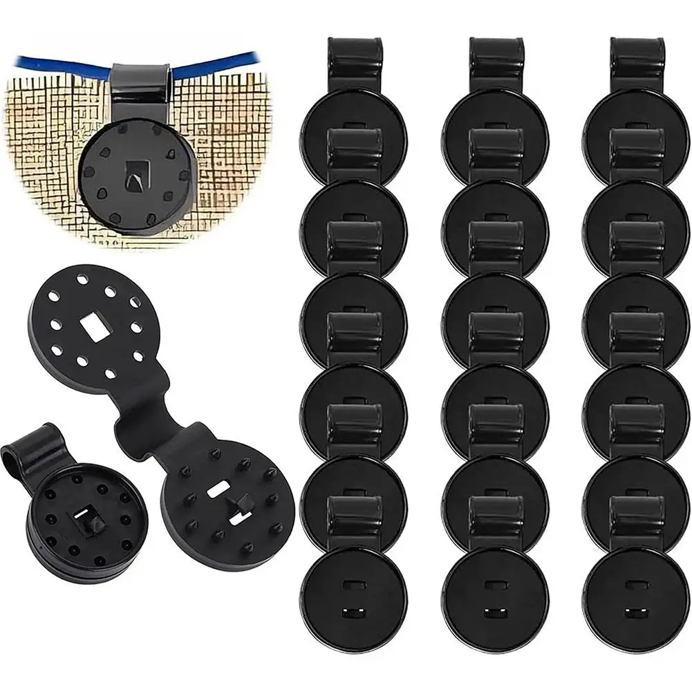 50Pcs/Set Shade Cloth Clip Shade Fabric Clamps Grommets For Net Mesh Cover Sunblock Fabric In Garden Backyard Greenhouse
