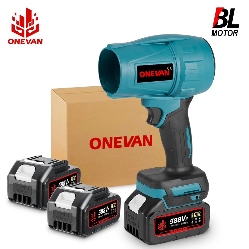 OENVAN High Power Brushless Cordless Electric Turbo Jet Fan 2000W Air Blower Dust Snow Removal Power Tool for Makita 18V Battery