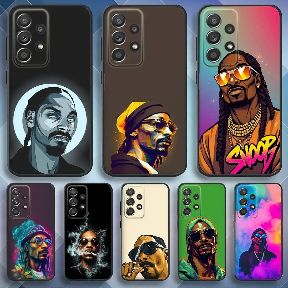 

Rapper S-Snoop Dogg Phone Case For Samsung S25,S24,S21,S22,S23,S30,Ultra,S20,Plus,Fe,Lite,Note,10,9,5G Black Cover