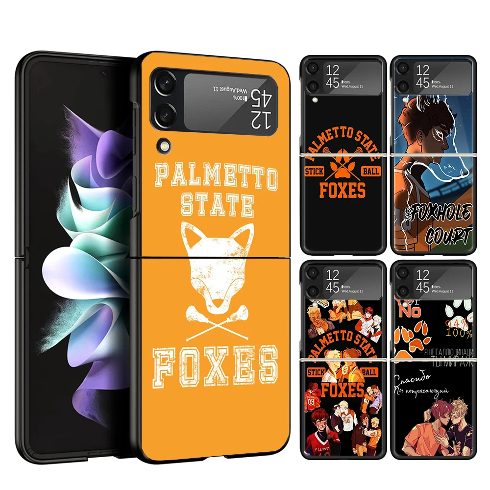 Andreil All For The Game Palmetto State Foxes Cover Phone Case For Samsung Galaxy Z Flip 6 5 4 3 5G Flip6 Flip5 Flip4 Flip3 Blac