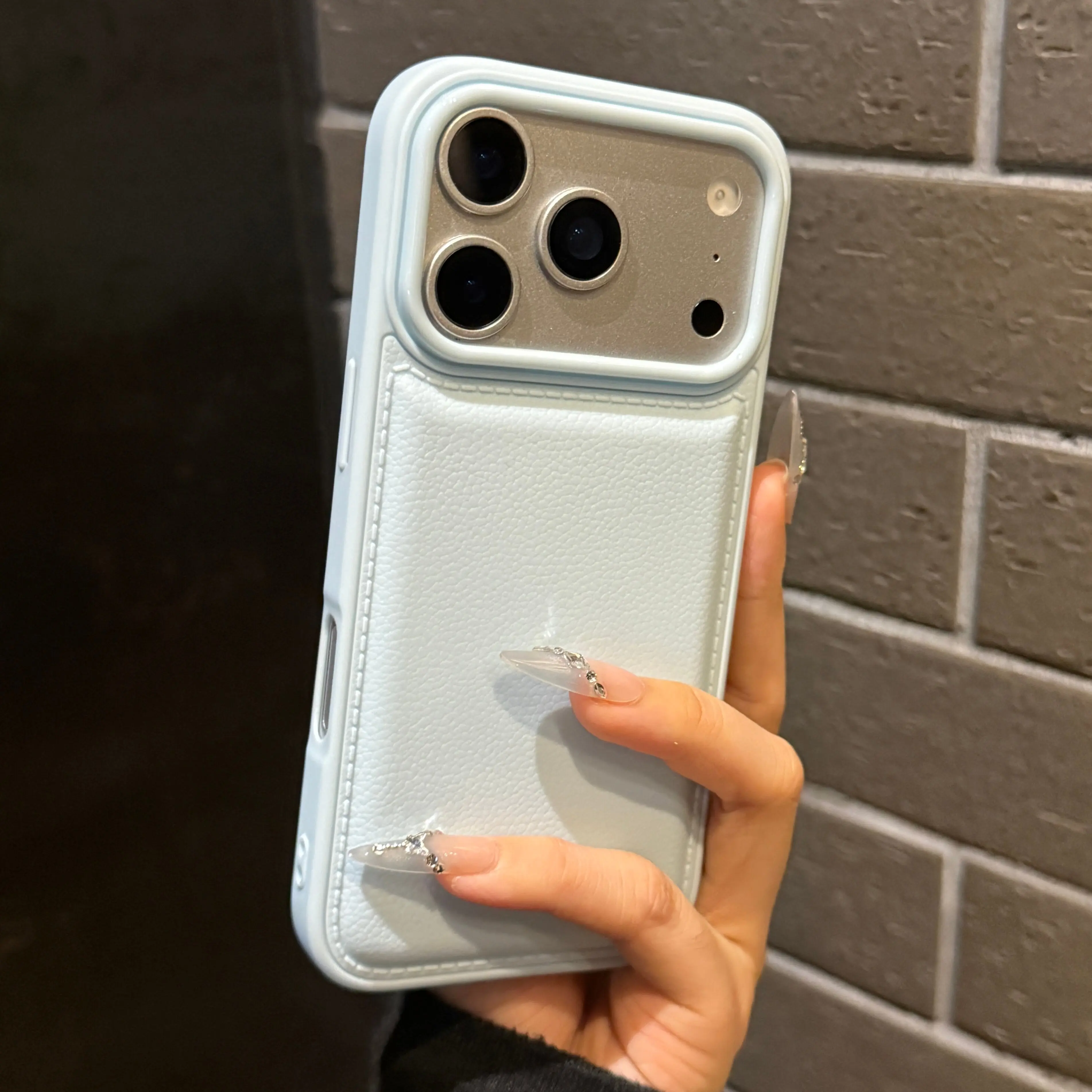 Premium Solid Color Lychee Texture Soft Slim Phone Cases for iPhone 18 17 16 15 14 13 12 11 PRO MAX PLUS Pink Shockproof Cover