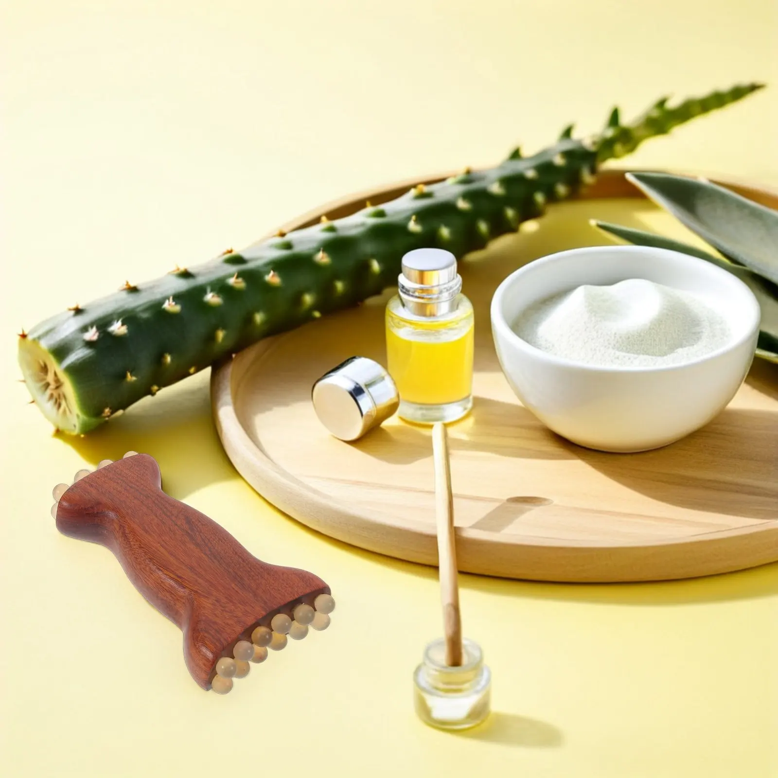 Wood Facial Massage Tool Manual Face Sculpting Stick Brown Acupoint Massager Skin Care Relaxation Facial Massage Tool