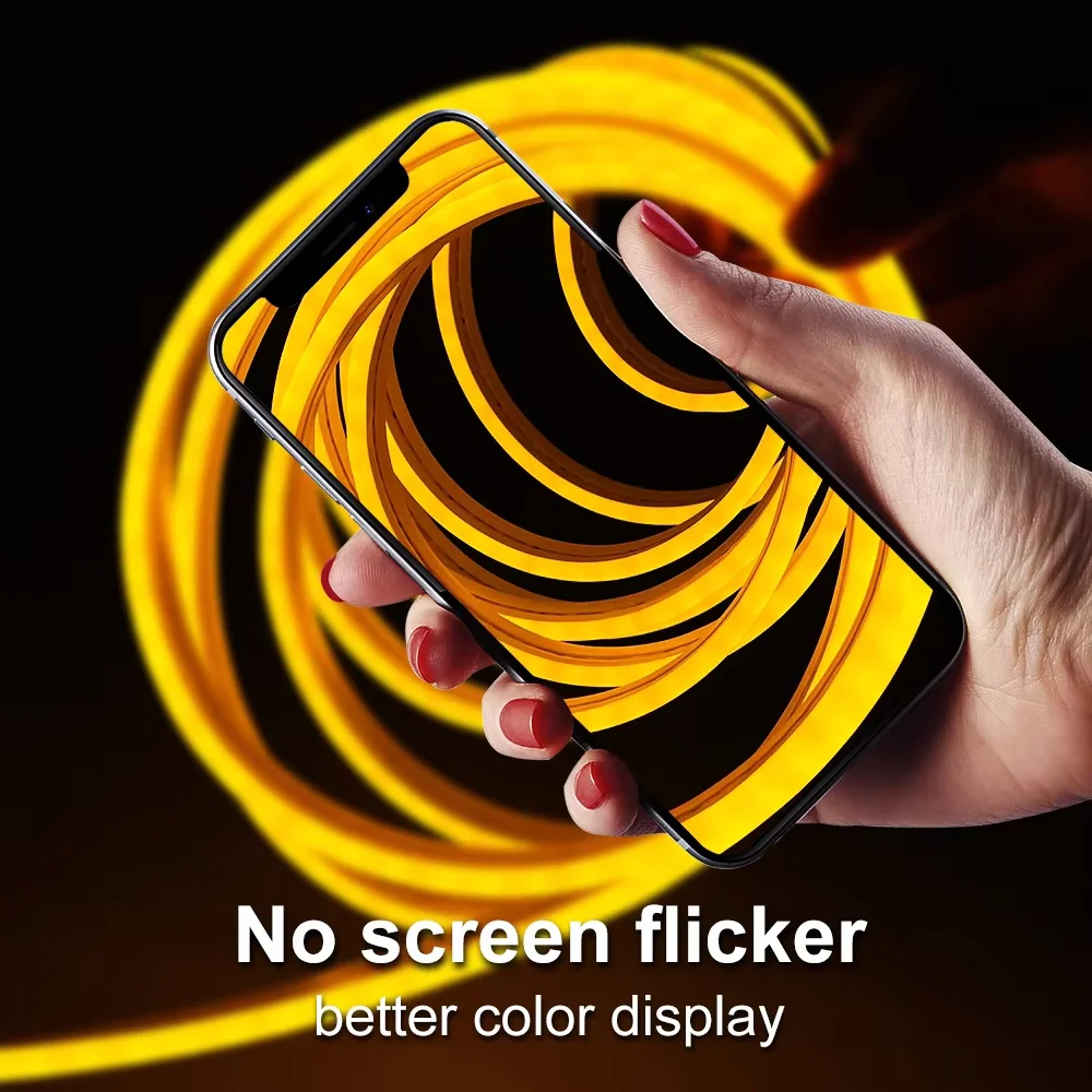 LED Neon Lights 12V Warm White LED Strip Lights Waterproof 2835 120leds/m LED Neon Rope Lights Neon LED Strip for Bedroom Indoor