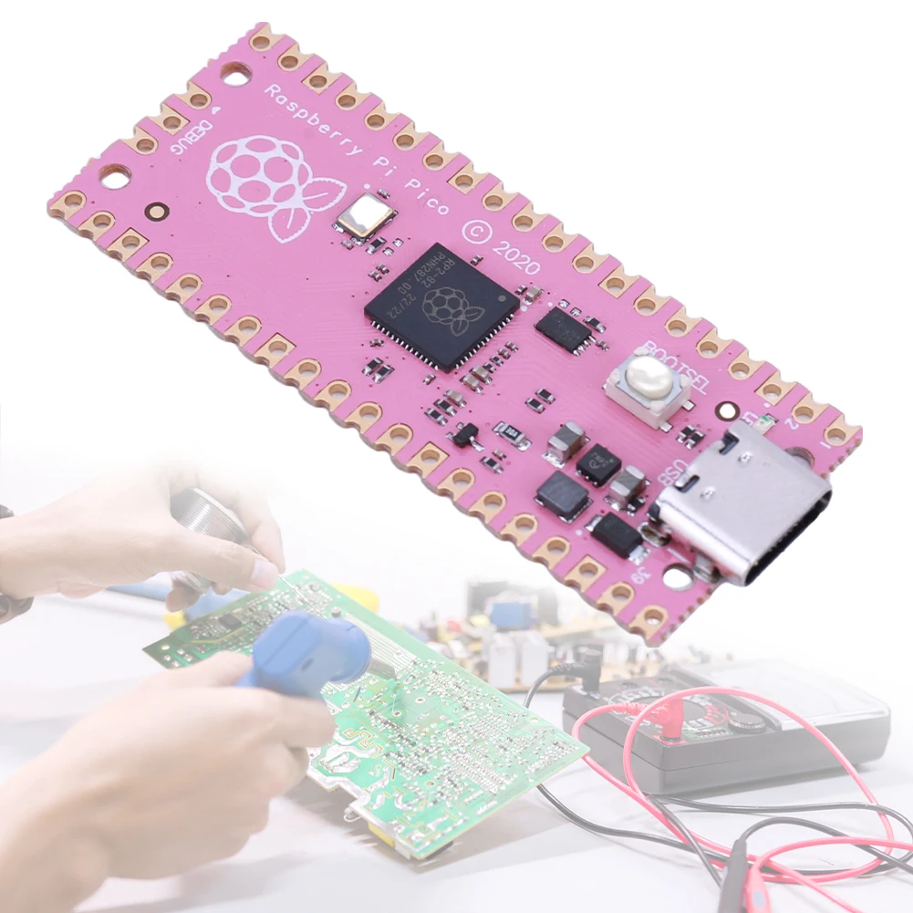 APKLVSR 2 Stück Mikrocontroller Für RPi Pico,Basierend auf dem RPi PICO Dual -Core Arm Cortex M0 Prozessor unterstützt C/C /Python APKLVSR 2 Stück Mikrocontroller Für RPi Pico,Basierend auf dem RPi PICO Dual -Core Arm Cortex M0 Prozessor unterstützt C/C /Python