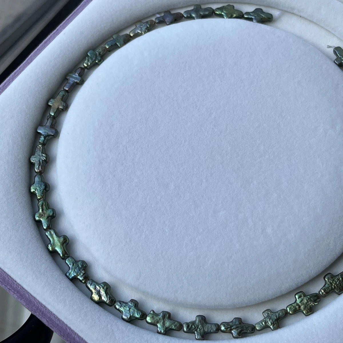

Baroque 9x15mm Natural Freshwater Pearl Green Cross Beads for DIY Women Men Necklace Bracelets Jewelry Making Accessories