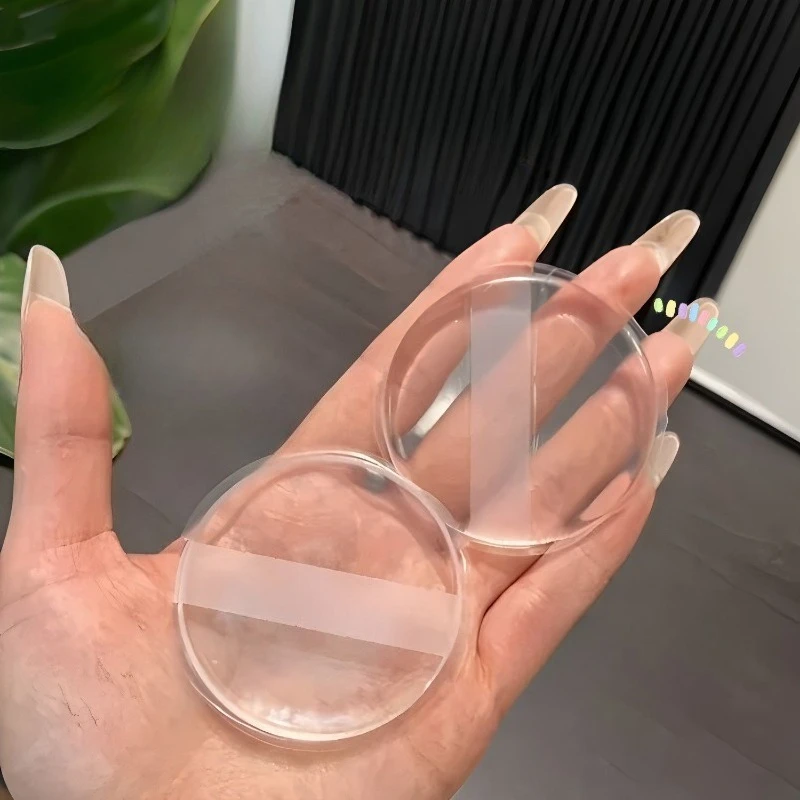 Transparenter Silikon-Schwamm für Doppelnutzung (trocken/nass) Sonnenschutz-Foundation Ultra-weicher Jelly Cushion Kosmetik-Puderquaste