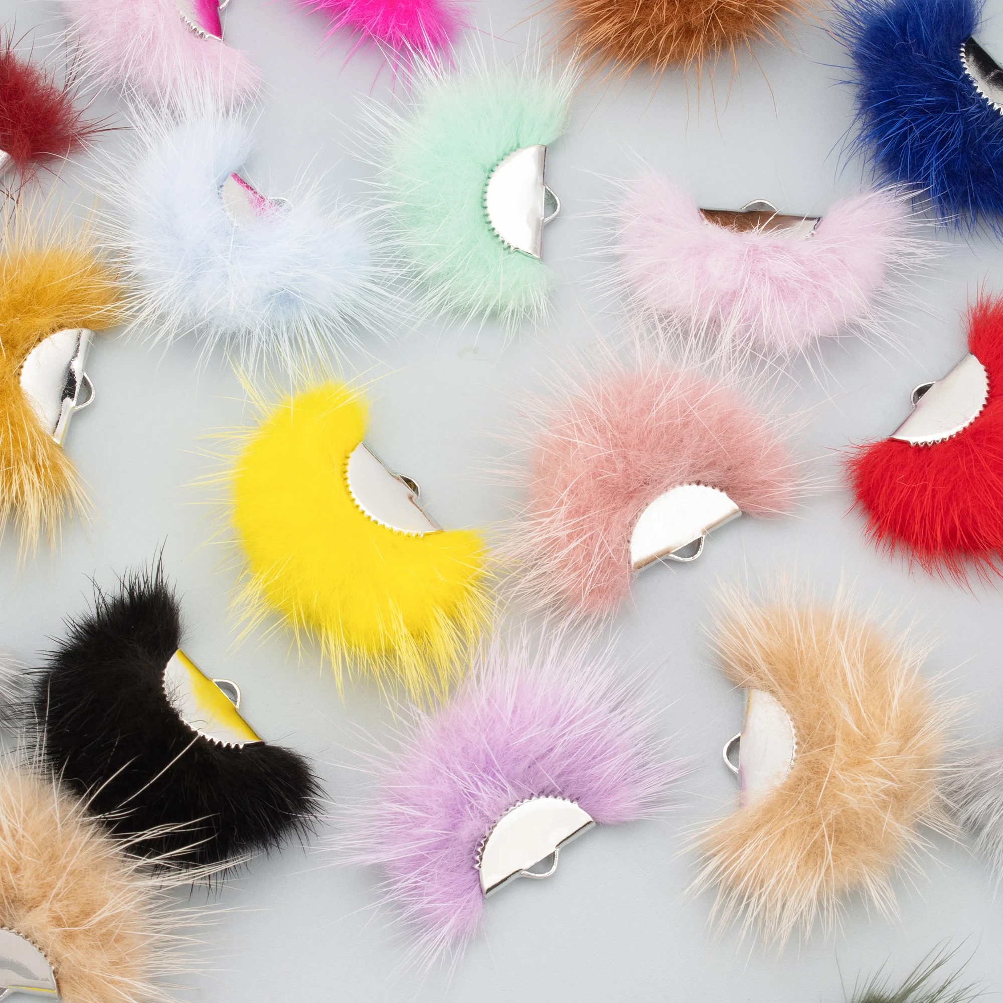 GUFEATHER 10pcs/lot,L199B,tassels,real fur mink,jewelry accessories,handmade,earrings accessories,jewelry making,diy earrings view 6