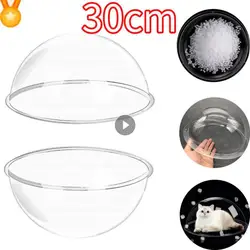 30cm Cat Nest DIY For Fence Transparent Pet Peek Look Out Durable Dome Acrylic Sheet GlassHemispherical Window GIFT Pet Products