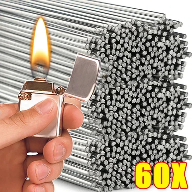 60/10Pcs Low Temperature Aluminum Welding Rod Stainless Steel Solder Rod Cored Multi-purpose Repair Agent Kits For Welding Alloy