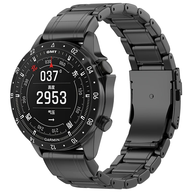 22mm 26mmクイックフィットチタンメタル時計バンド Garmin Fenix8 47mm 7X 6Pro 5Plus Instinct Epix Gen2ストラップ Tactix8ブレスレット対応