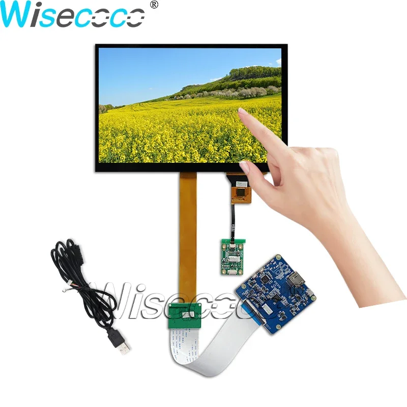 

8.9 Inch 2K IPS LCD Display MIPI 61 Pins Black Touch Screen Driver Board Adjust Brightness Raspberry Pi TFTMD089030 Wisecoco