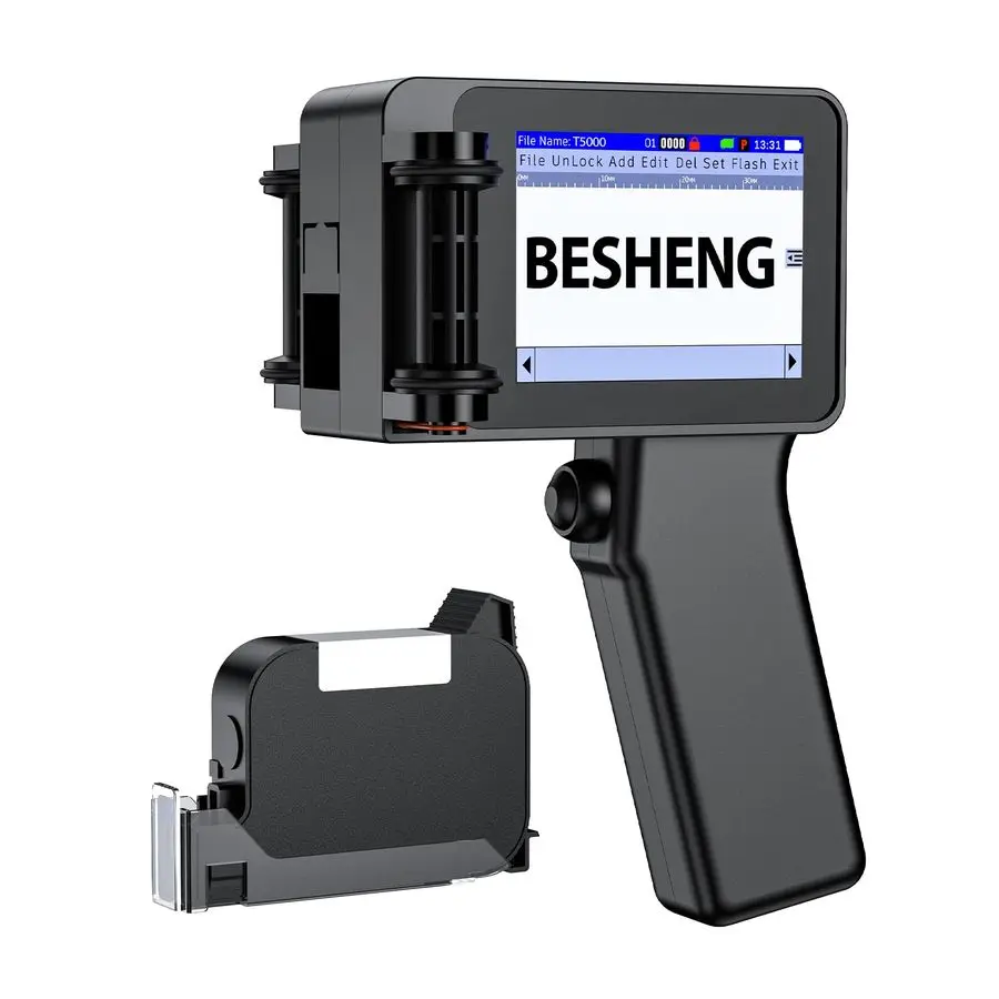 طابعة نافثة للحبر، طابعة رموز الدفعة لرقم صورة وقت QRCode، طابعة تاريخ صغيرة مع خرطوشة حبر سريعة الجفاف سعة 42 مل لـ Ma #1