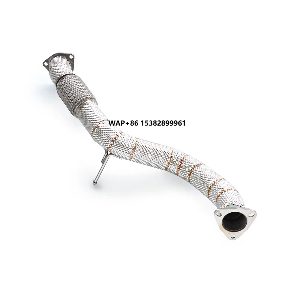 Stainless Steel Exhaust System Front Pipe for TYPE-R FL5 2021-2024 Exhaust Pipes  with Heat Shield Auto Parts