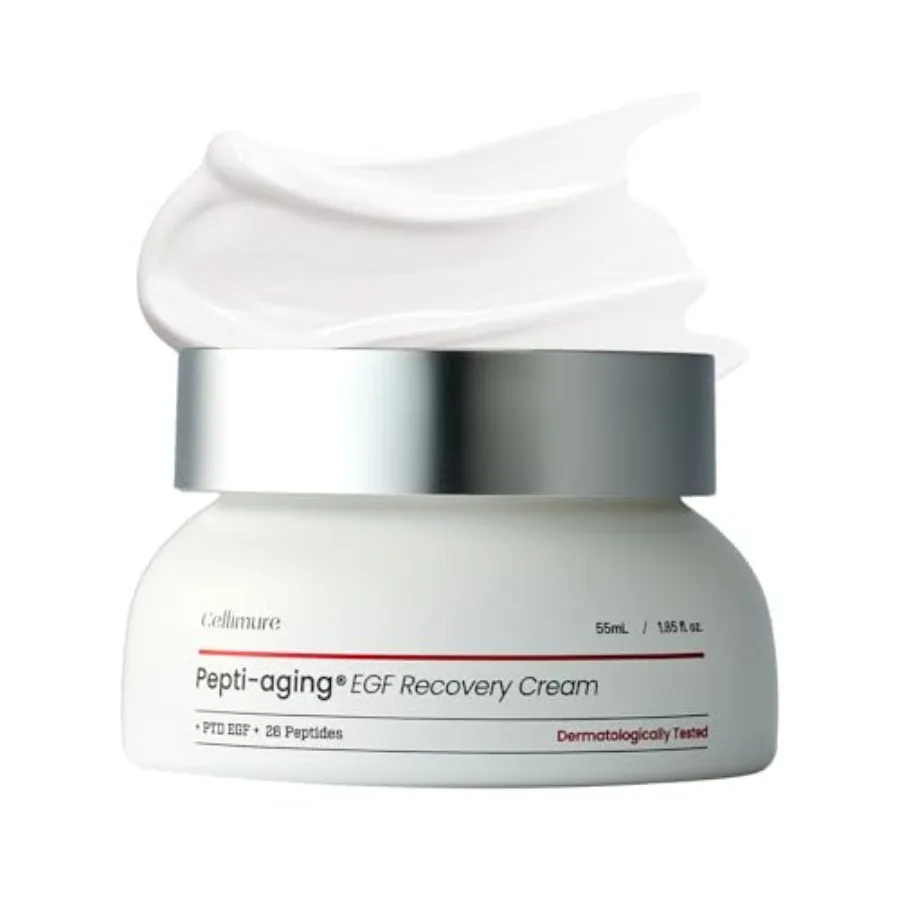 

Pepti-aging EGF Recovery Cream - Barrier Repair Face Moisturizer for Damaged Skin, Intensive Peptide Cream for Anti-Aging and F