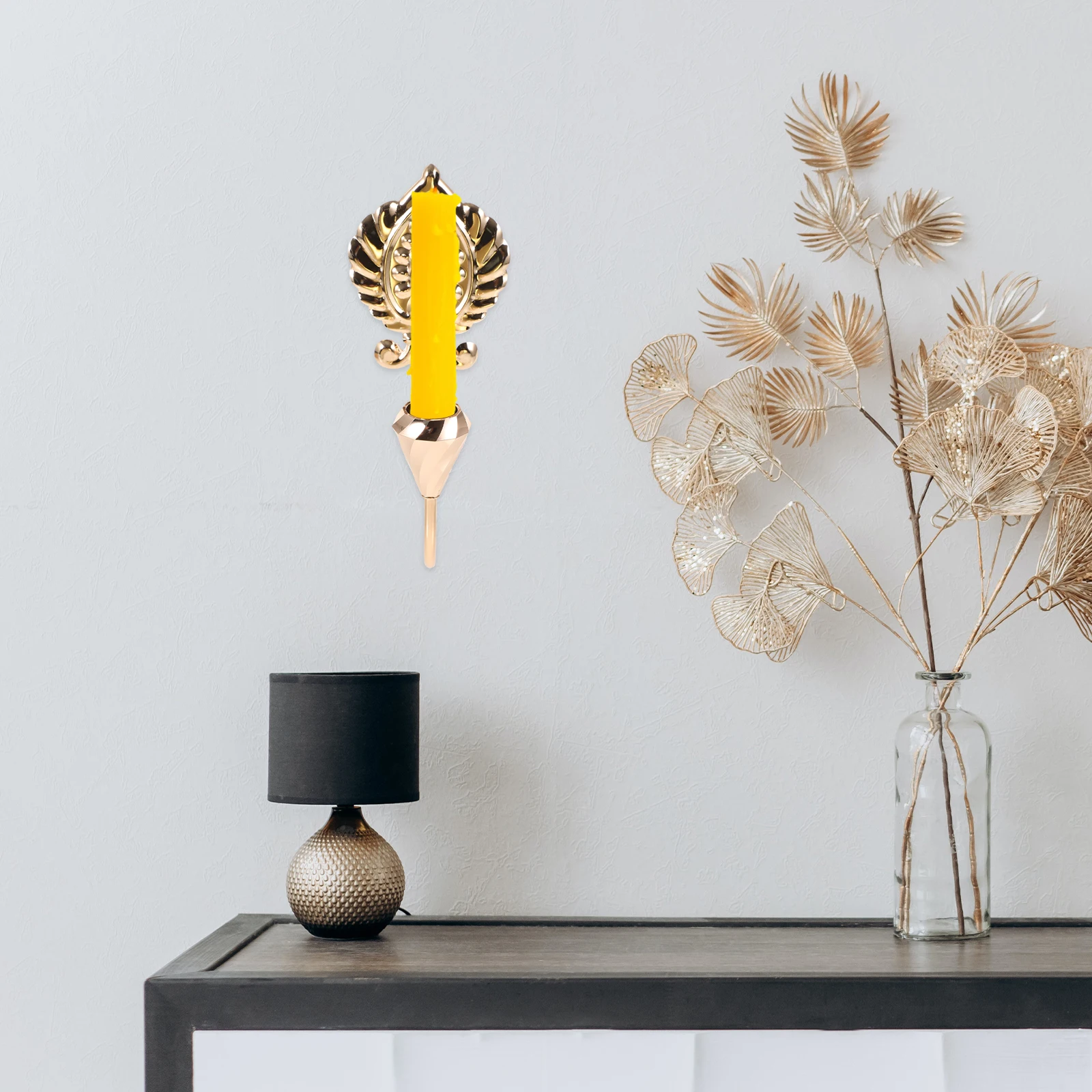 

Metal Wall Holder For Living Room Bedroom Bathroom Decor Retro Candlestick Sconce Home Decor Wall Mounted