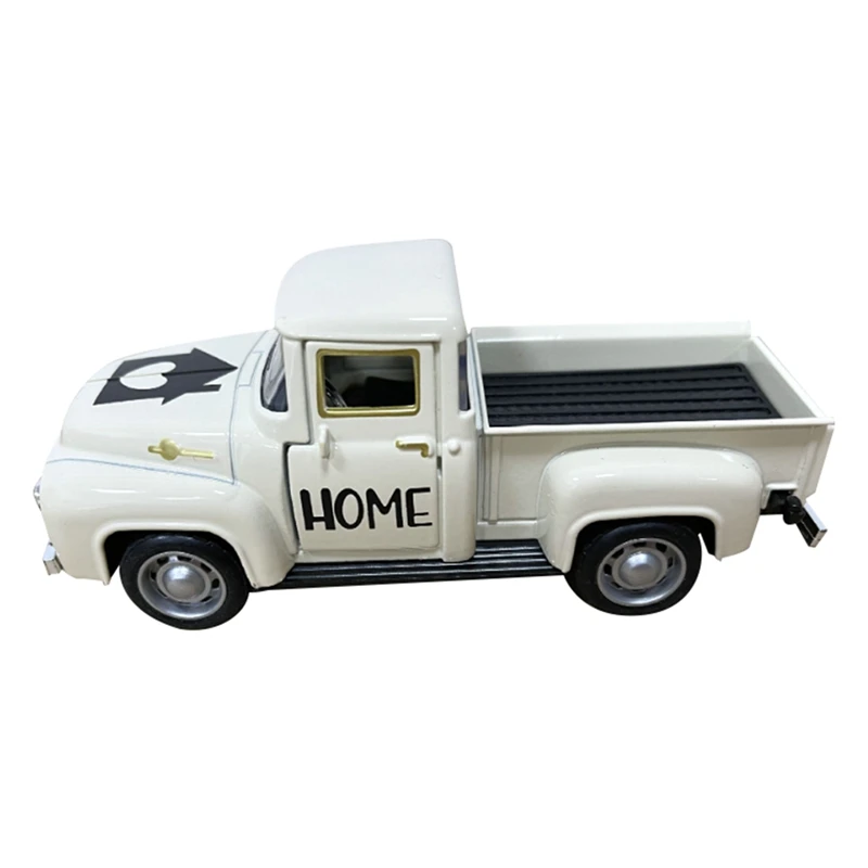 Coffee Bar Metal Truck Retro Pickup Mini Diecast Truck For Farmhouse Coffee Station Table Top Decor