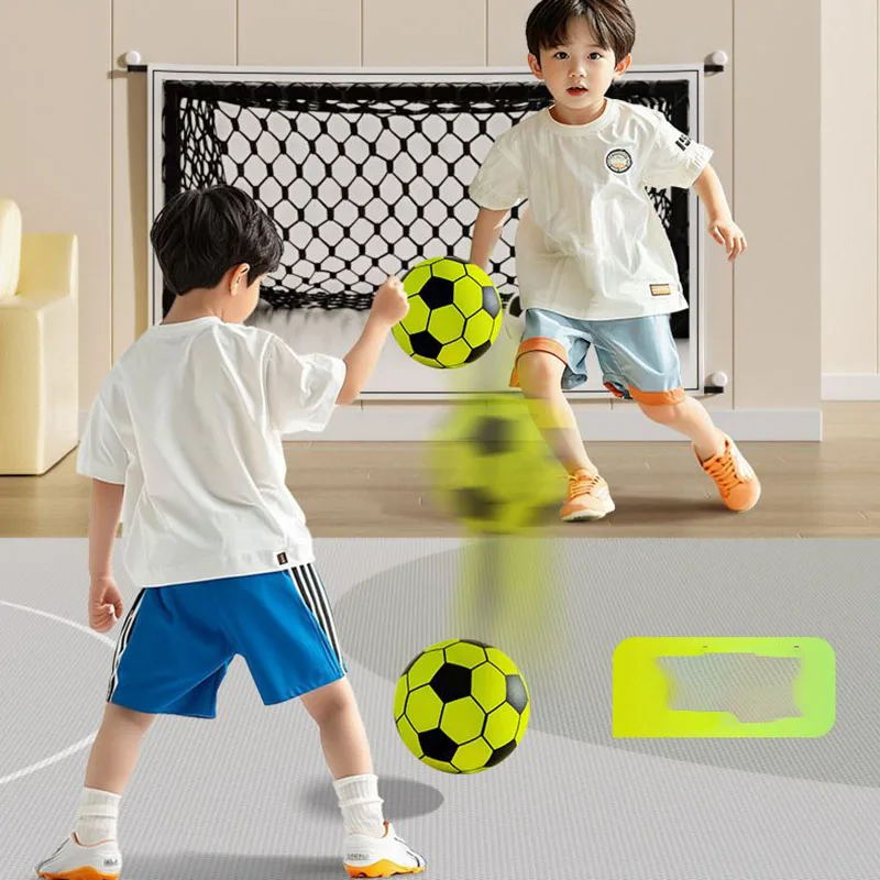 Soft Quiet Soccer Ball for Kids Indoor Play Silent Foam Football with Cloth Cover Safe for Home No Noise Parent-Child Game