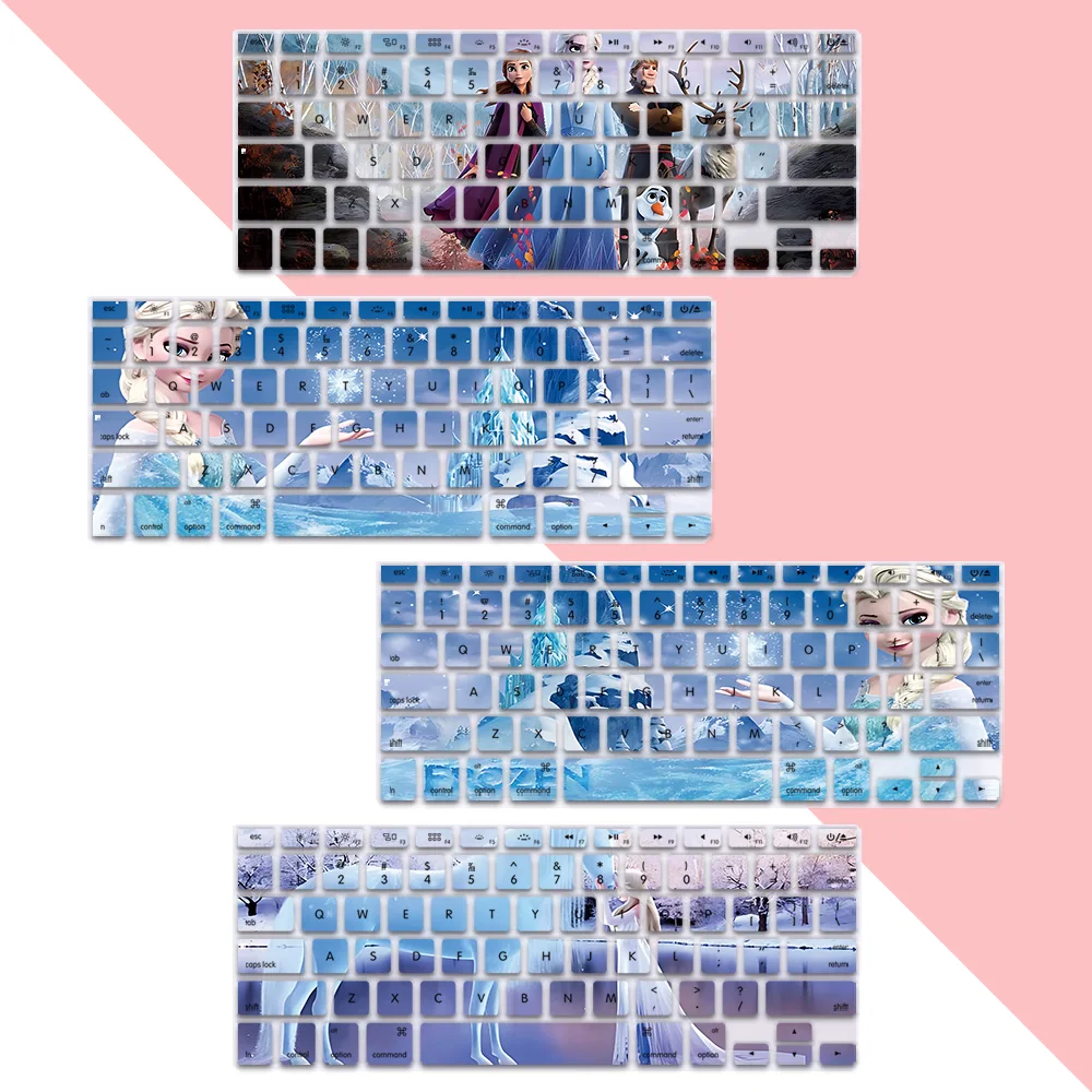 

Frozen Princess Elsa US Layout Soft Silicone Keyboard Cover for Macbook pro A1278 A1286 Retina A1425 A1502 A1398 Air A1369 A1466