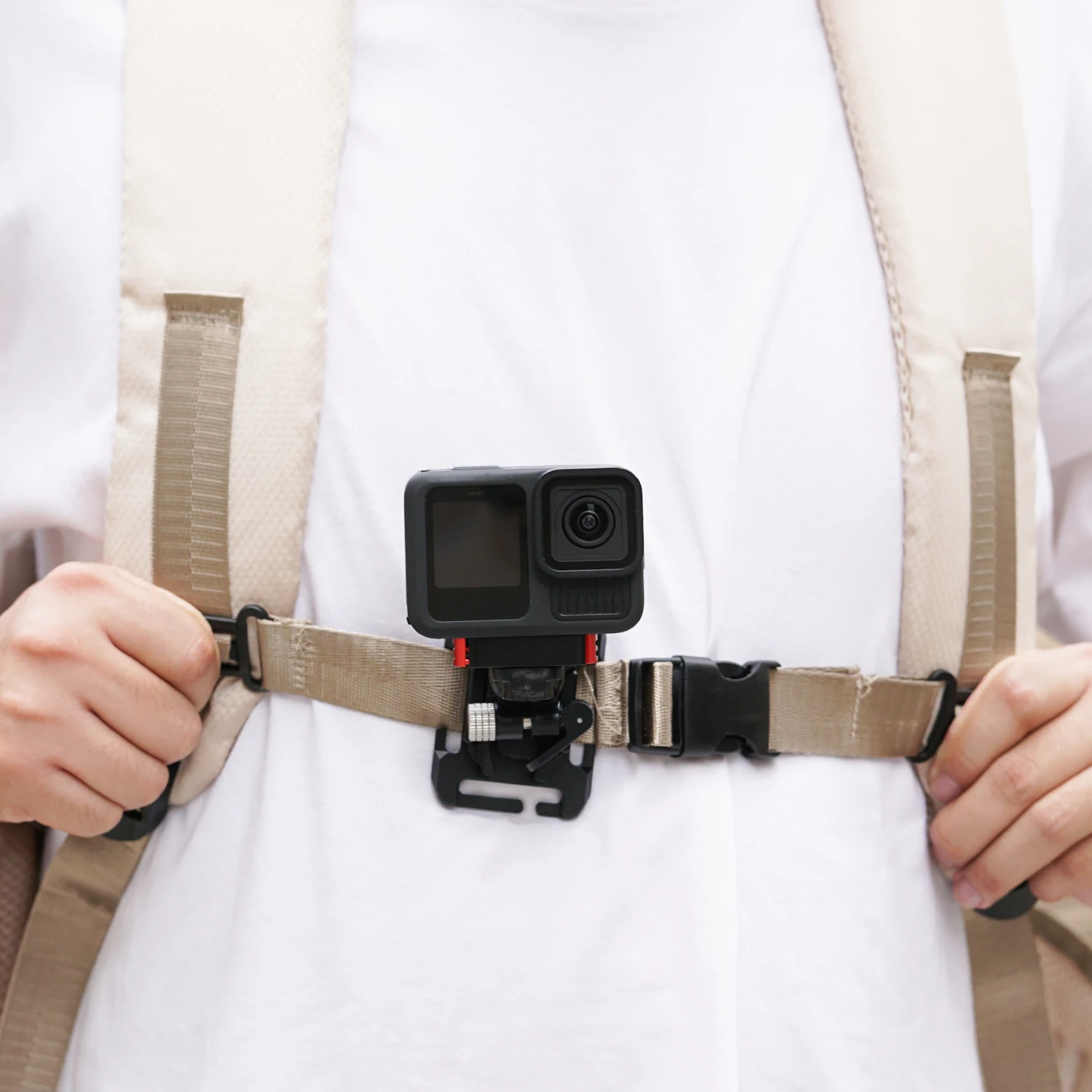 Quick Release Base 1/4 Screw for GoPro Hero 13 Action Camera Aluminum for Molle Tactical Vest Backpack Helmet Strap Belt Buckle