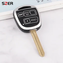 2/3 Buttons TPU Car Key Case Cover Fob For Toyota FJ Cruiser Land 2008-2014 Yaris Echo For Lexus ES GS LS IS RX SC LX RX400h