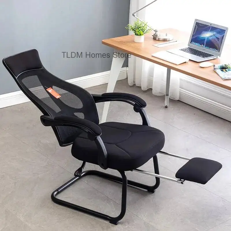 Recumbable Computer Chair Home E-sports Game Fashion Racing Chair Internet Bow Foot Mesh Office Sillas De Oficina Furniture