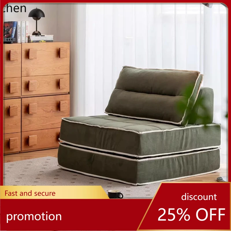 HT sofa combination living room small apartment movable anti-cat scratch fabric sofa bed