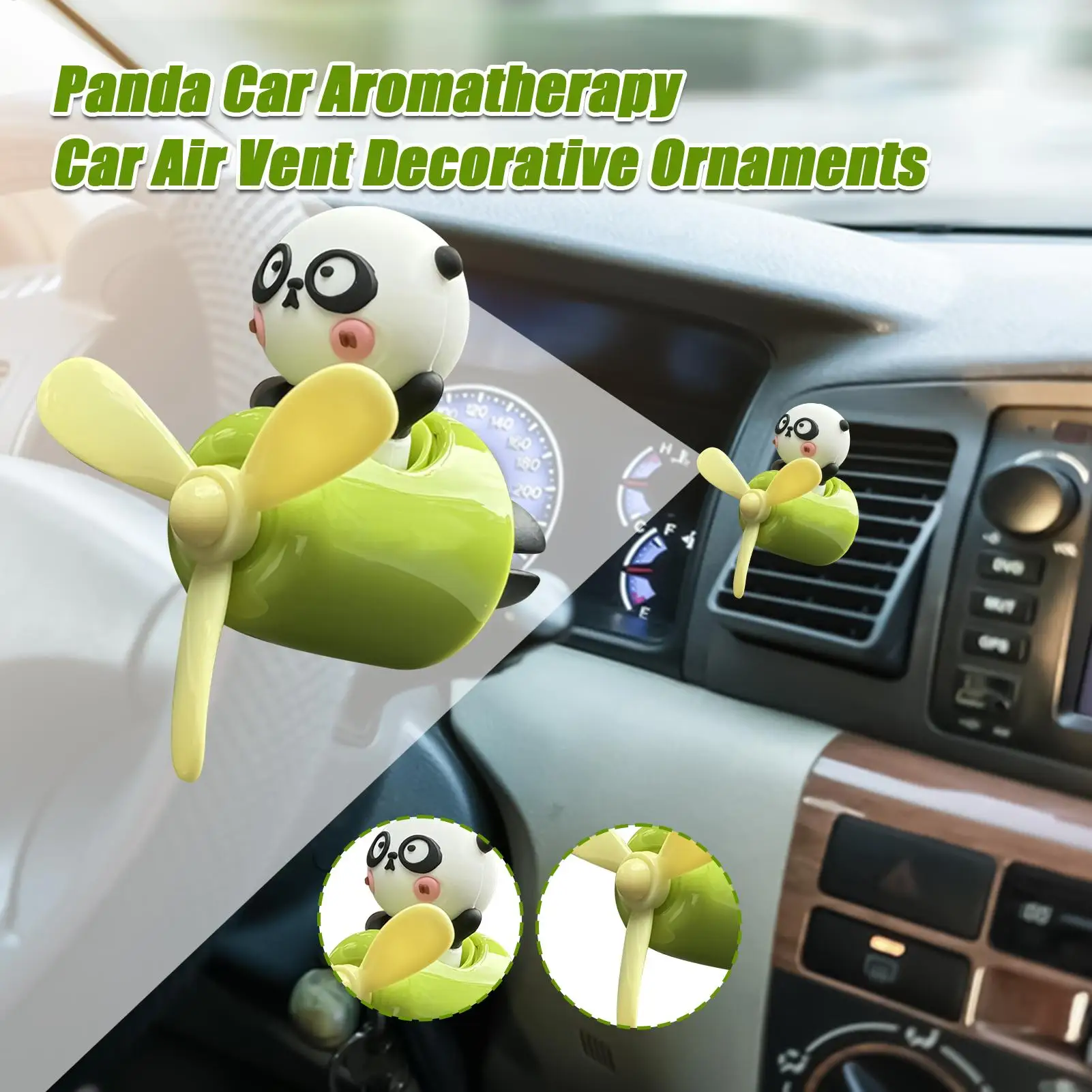 Car Air Freshener Cartoon Panda Pilot Car Air Fresheners Aromatherapy Fragrance Perfume for Outlet Decoration Men Women Interior - view 5