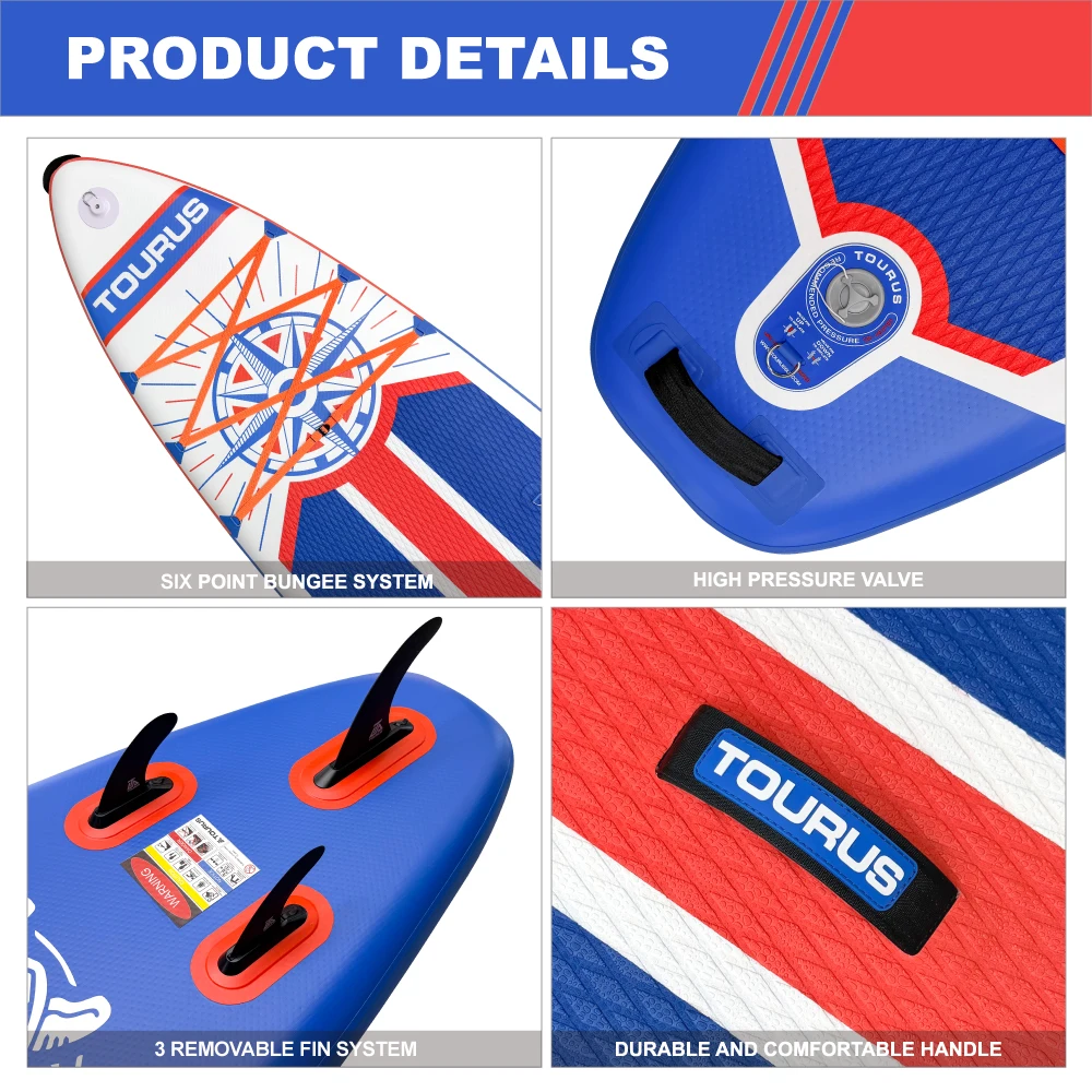 Affordable Water Sports 11ft 6in Inflatable Board for All Ages Fun Exercise Simple Tourus Stand up Paddle Board