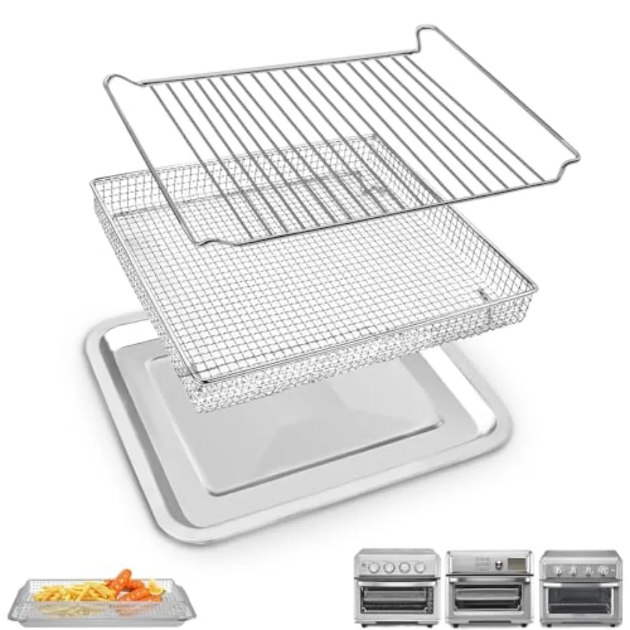 

Набор для выпечки из 3 предметов для аэрофритюрниц Cuisinart TOA-60, TOA-65, TOA-70: корзина, противень, решетка для аэрофритюрницы/духовки