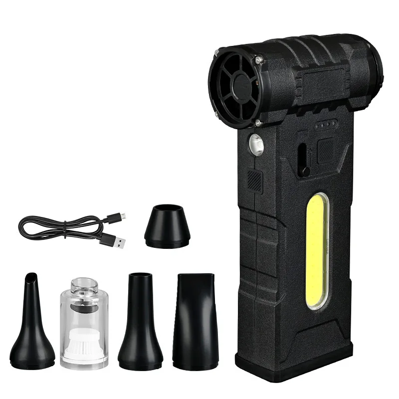 

980000RPM Brushless Motor Electric Turbo Jet Fan High-Speed Turbo Violent Fan Type-C Rechargeable Powerful Dust Blower Air Dryer