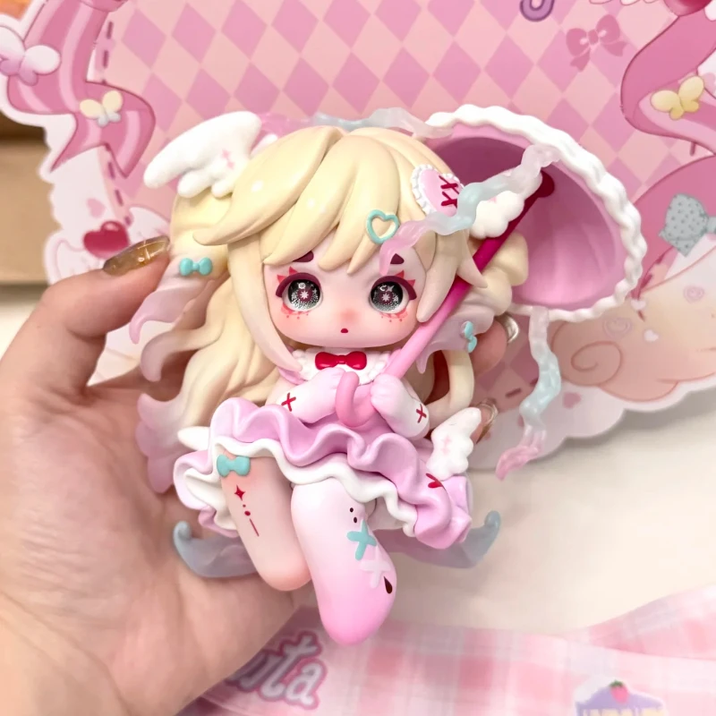 

Ninita Witch Revelation Series Anime Figure Colorful safety pins Cute Ninita Anime Doll Pendant Keychain Desktop Decor Gift New
