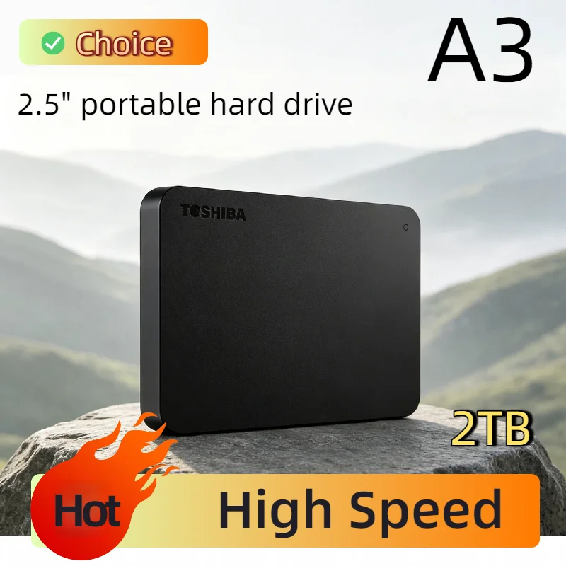 

For A3 Toshiba OEM Expansion 500GB 1TB 2TB USB3.0 External HDD 2.5 Inch Portable Hard Disk Drive Box Storage Compact Pro