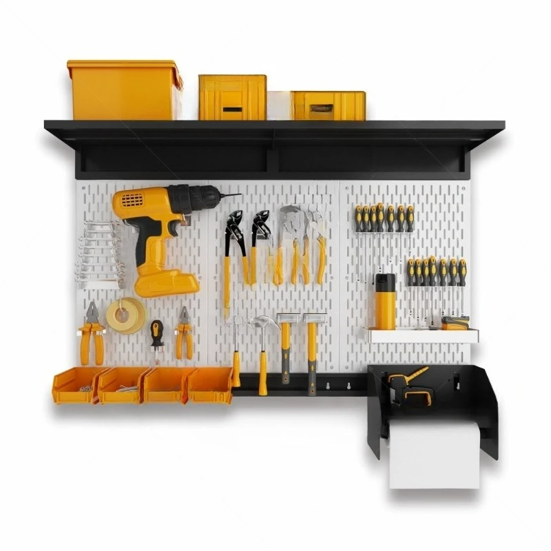 Wall-mounted multi-functional storage rack Custom-assembled hole board storage Wall display rack