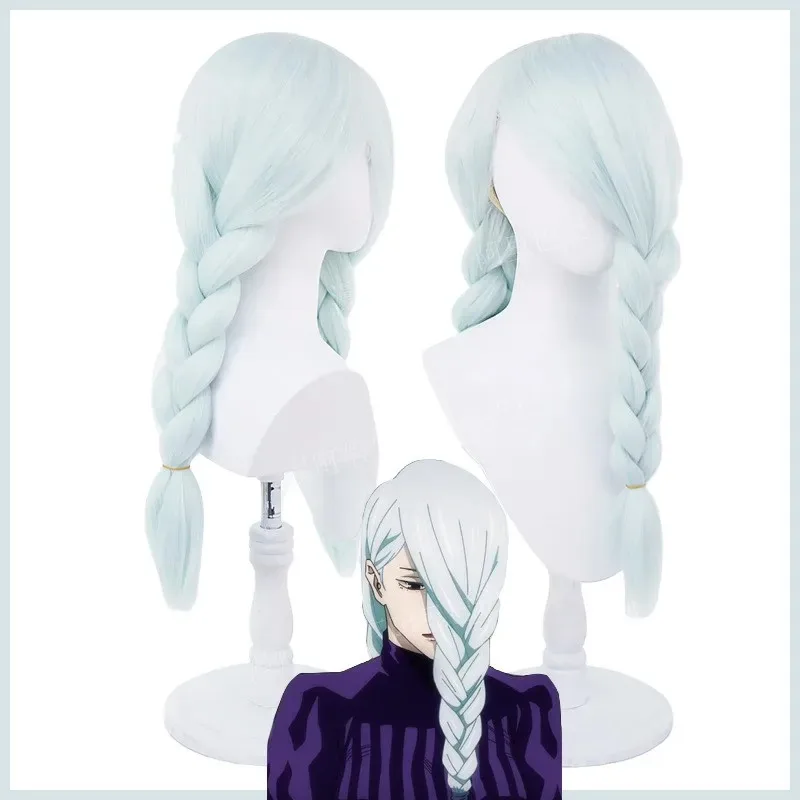 

Anime Mei Mei Cosplay Costume Wig Lady Black Cool Uniforms Suit for Halloween Party Wig Braid Dress Pants