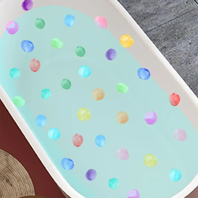 Floral Pattern Bathtub Appliques, Waterproof Non-slip Bathtub Sticker, Bathtub Wall Decals, Bathroom Toilet Decorative Adhesive