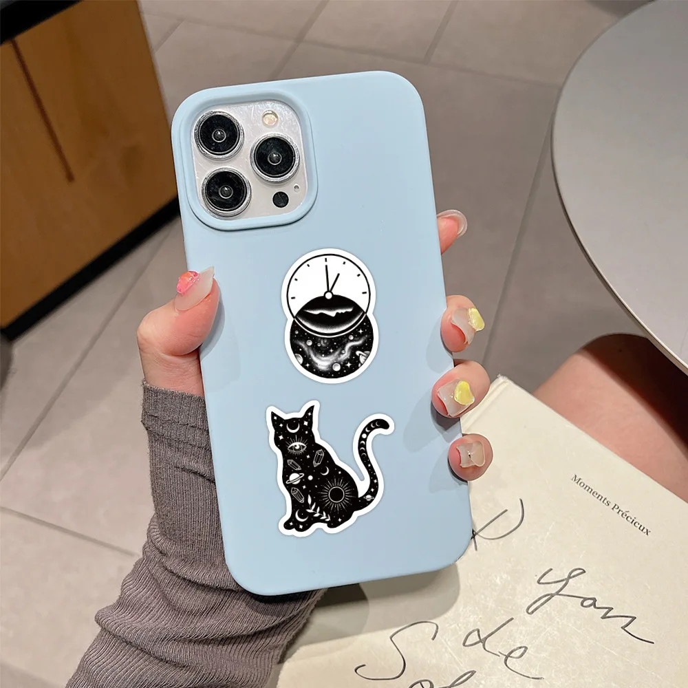 10/60 pçs novos astrologia adesivos dos desenhos animados legal personalidade criativa decoração skate caso do telefone móvel caixa de lápis adesivos