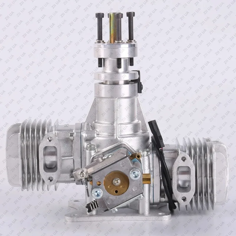 DLE40 Yeni Orijinal DLE 40CC Benzinli Motor Çift Silindirli DLE RC Uçak için Yan Egzoz Doğal Rüzgar Soğuk El Çalıştırmalı
