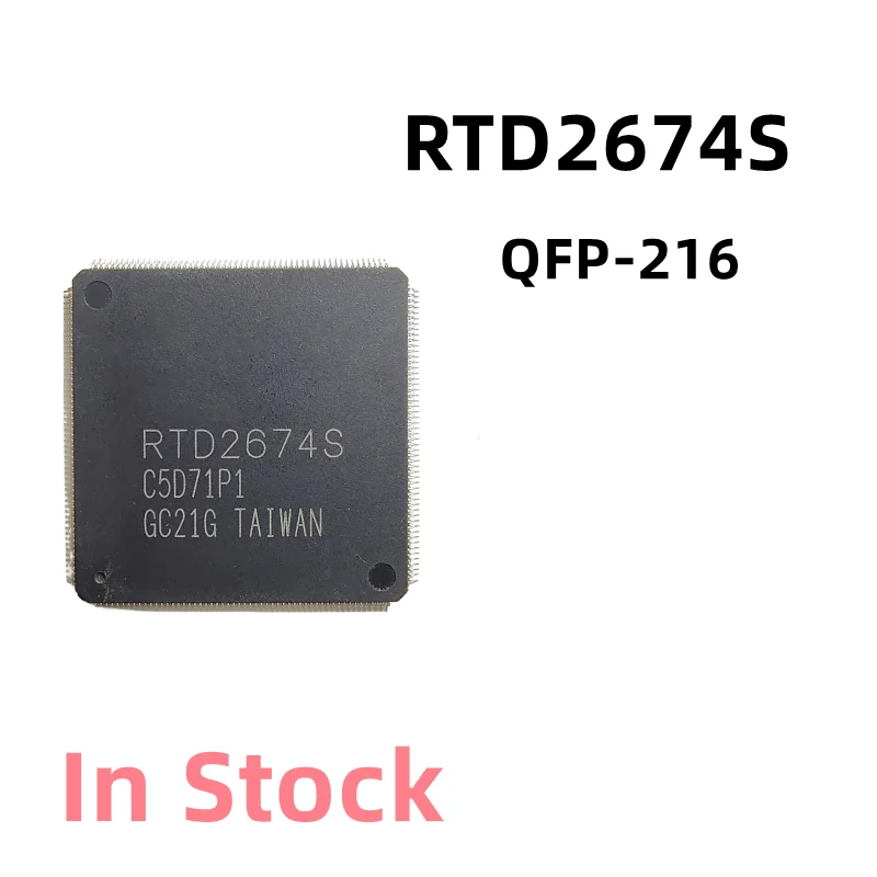 2PCS/LOT RTD2674U RTD2674S QFP-216 LCD TV chip In Stock