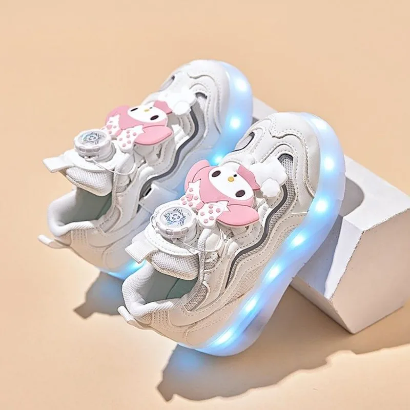 

Girls Light Up Roller Skate Shoes Detachable 4 Wheels Sneakers Kids Cartoon Wings Casual Shoes Children Two-Way Walking Shoes